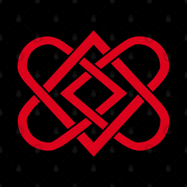 Celtic Knot Heart - Valentines Day - Red by skauff