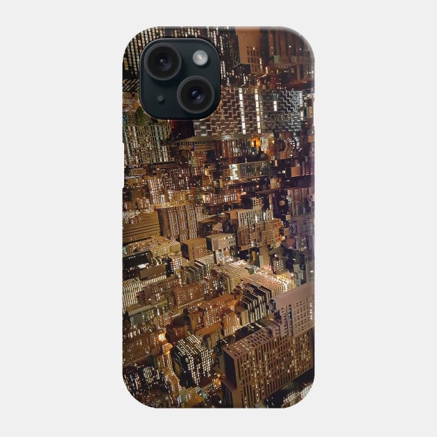 manhattan night Phone Case by psychoshadow