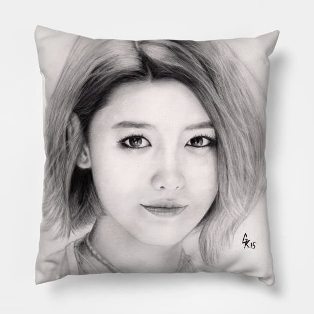 Girls' Generation Sooyoung Choi Pillow by kuygr3d