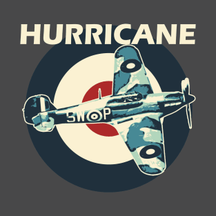 Hawker Hurricane Aircraft Airplane Aeroplane RAF Plane UK Roundel Retro T-Shirt