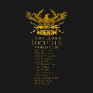 Ancient Rome History - Lucius Licinius Lucullus World Tour T-Shirt
