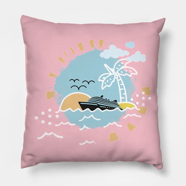 Cruise shirt Pillow by nomadearthdesign