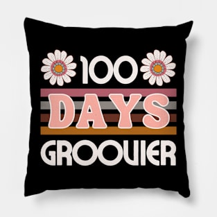 100 Days Groovier Dark Pillow