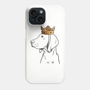 Redbone Coonhound Dog King Queen Wearing Crown Phone Case