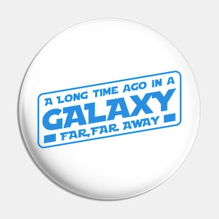 Galaxy far far away (blue) Pin