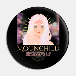 Moonchild Pastel Goth Goddess Pin