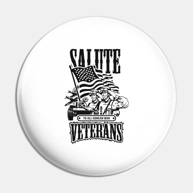 National Korean War Veterans Armistice Day T-Shirt Pin by TellingTales