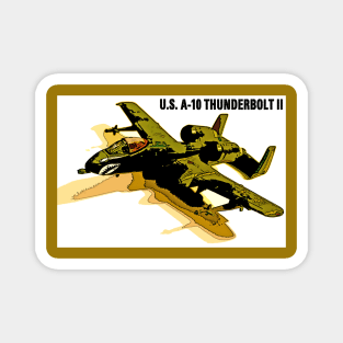 U.S. A-10 Thunderbolt II Warthog (Tan Camo) Magnet