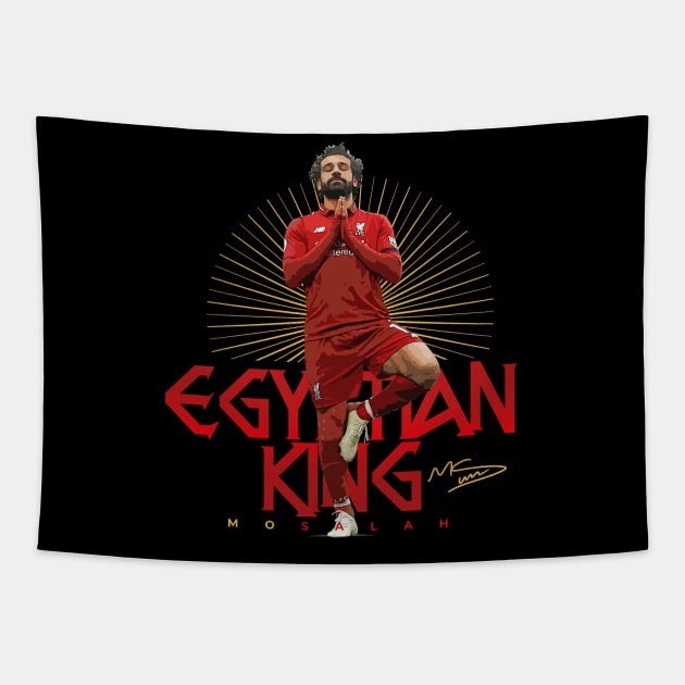 Mo Salah Egyptian King Tapestry by Juantamad