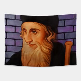 John Wycliffe Cartoon Portrait | John Wycliffe Artwork 15 Tapestry