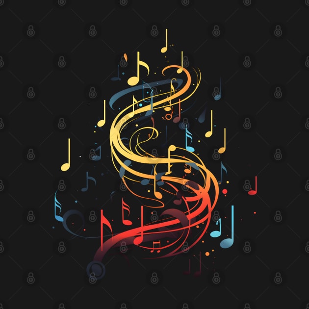 Music Colorful Notes by Nerd_art