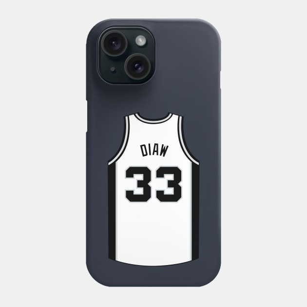 Boris Diaw San Antonio Jersey Qiangy Phone Case by qiangdade