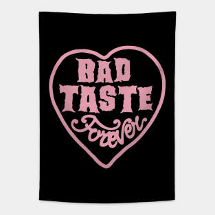 Bad Taste Forever pink logo by Bad Taste Forever Tapestry