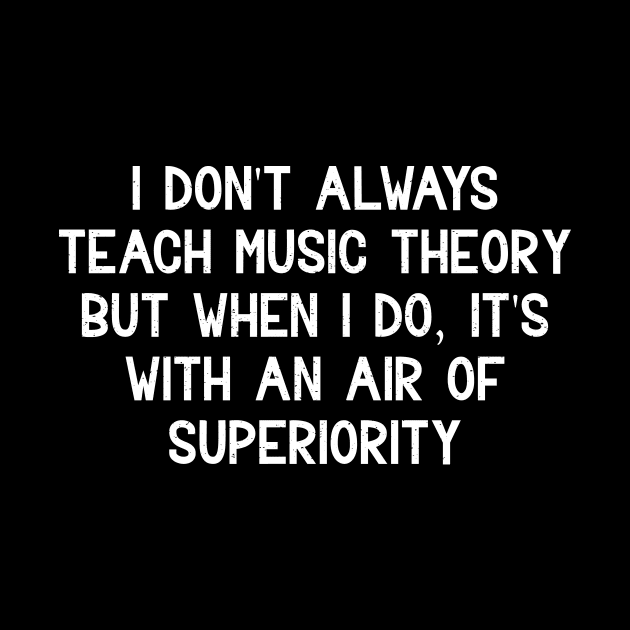 I don't always teach music theory by trendynoize