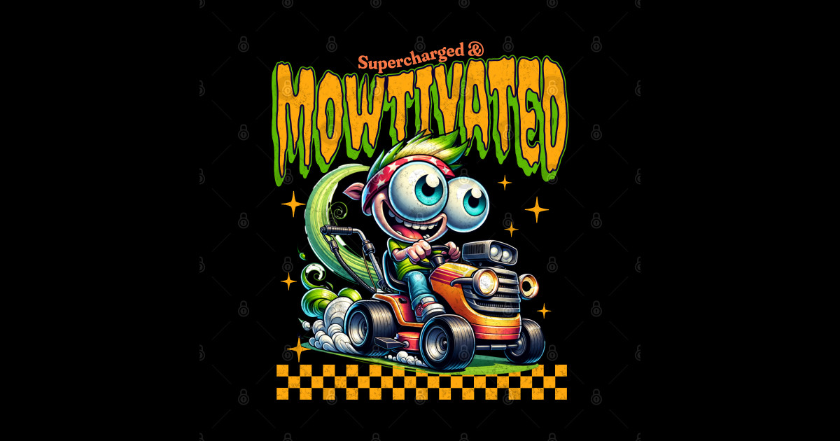 Supercharged & Mowtivated Funny Racing Fast Lawn Mower Mowing ...