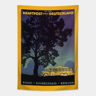 Vintage Travel Poster, Germany Tapestry