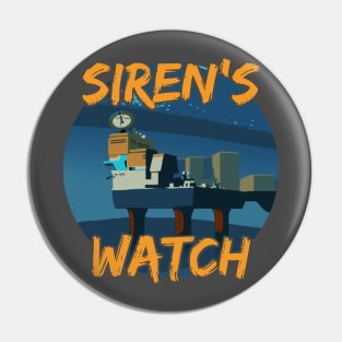 Siren's Watch Postcard Pin