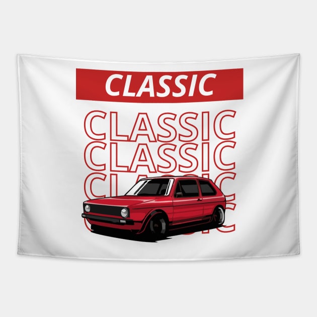 classic car Tapestry by artoriaa