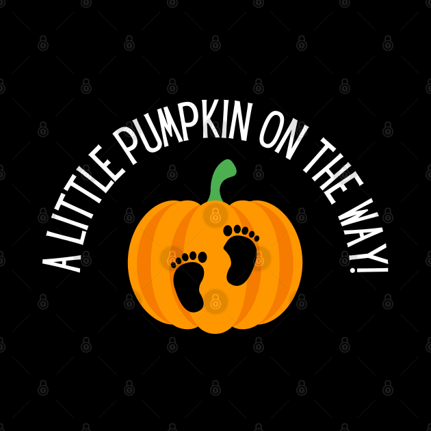 A Little Pumpkin on the Way! Halloween, baby, Maternity Pregnancy Announcement by Project Charlie