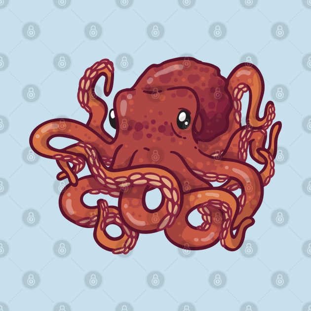 Giant Pacific Octopus by bytesizetreasure