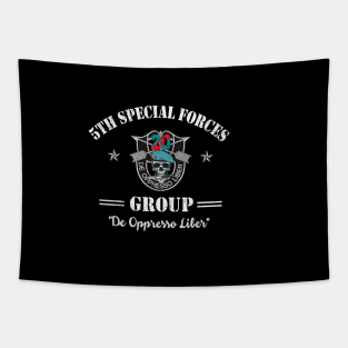 Proud US Army 20th Special Forces Group Skull American Flag VeteranDe Oppresso Liber SFG - Gift for Veterans Day 4th of July or Patriotic Memorial Day Tapestry