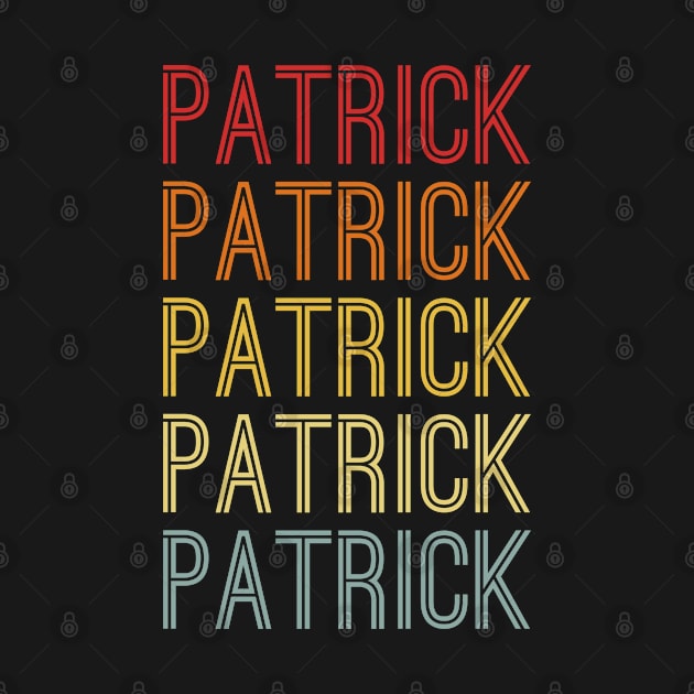 Patrick Name Vintage Retro Pattern by CoolDesignsDz