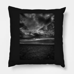 Stormy skies tiny lighthouse Pillow
