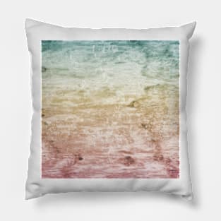 Grunge retro vintage wooden texture, vector background Pillow