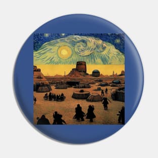 Starry Night in Mos Eisley Tatooine Pin