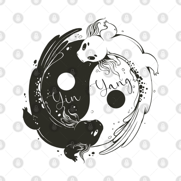 Yin Yang Axolotl by ArtRoute02