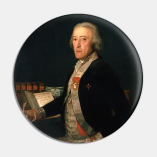 Portrait of Felix Colon de Larriategui by Francisco Goya Pin