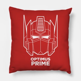 Optimus Prime (white outline) Pillow