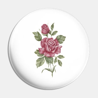 Beautiful Pink Rose Pin