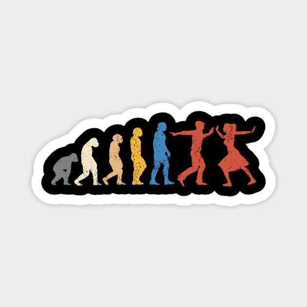 Lindy Hop Retro Evolution Design Magnet by echopark12