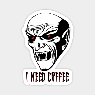 I Need Coffee Beast Magnet