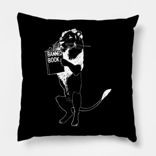 Lion Reading Book Pillow