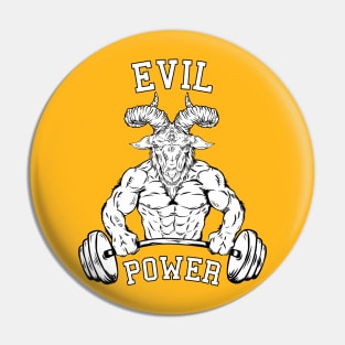 Evil Power Goat bodybuilder 666 Pin