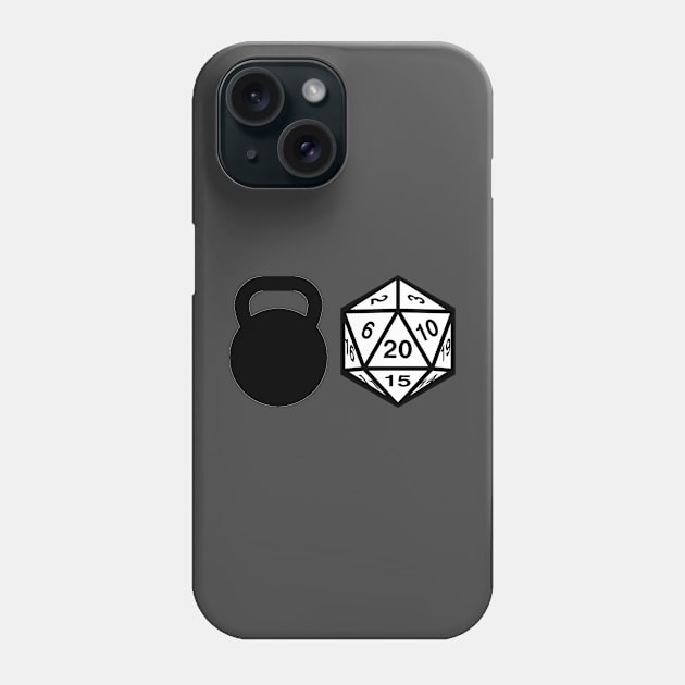 Kettlebells and D&D Spells! Phone Case by Creative Bedouin