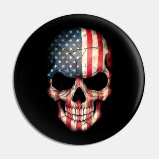 Flag Skull Pin