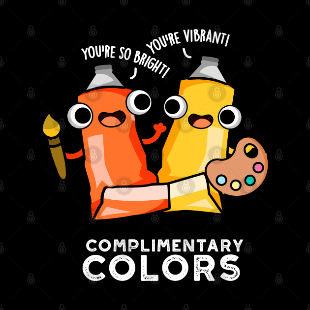 Complimentary Colors Cute Paint Pun by punnybone