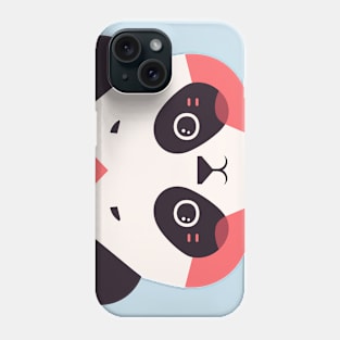 Geometrical Colorful Panda Head. Adorable Mosaic Cute Kawaii Simple Animal Phone Case