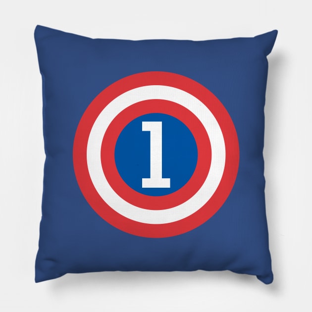 USA #1 Pillow by Ryan Wood Studios