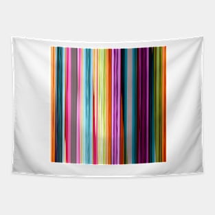 Rainbow colored striped abstract geometrical pattern Tapestry