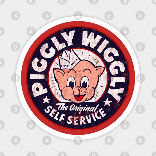 Retro Piggly Willy Magnet by OniSide