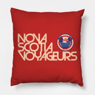 Defunct Nova Scotia Voyageurs Hockey Team Pillow