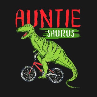 Auntie Saurus Dinosaur T-Shirt