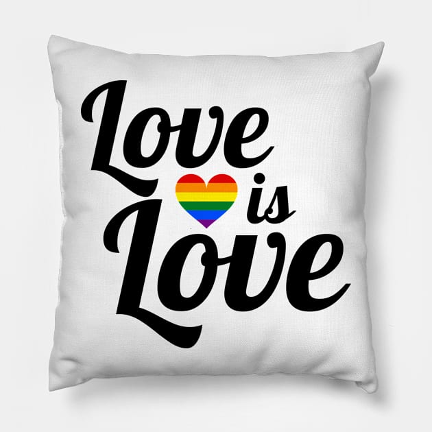 Love is love Pillow by AllPrintsAndArt