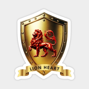 Lion Heart Crest – Courage of the King Magnet
