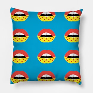 Pop art lips Pillow