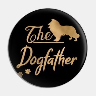 The Collie Dogfather Pin